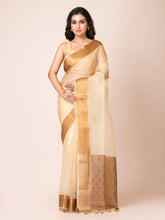 KAVVYA SOOTHING CREAM SOFT AND LIGHT WEIGHT BOLLYWOOD STYLE BENARASI ORGANZA WEAVING SILK SARE - KAVVYA